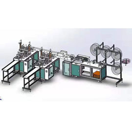 Automatische 3 Lagen Vlak niet Geweven Masker dieMachine maken leverancier