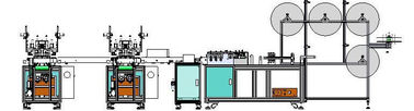 Beschikbare Drie van de niet Geweven de Makerlagen Machine van het Gezichtsmasker leverancier